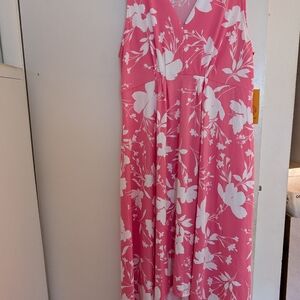 Ruby Rd. Pink and White Floral Dress